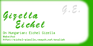 gizella eichel business card